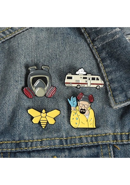 Stil 3 Yaratıcı Takı Emaye Pimleri Film Hayranları Metal Broş Rozetleri Denim Elbise Kadın Pimleri Hediyeler (Yurt Dışından) fiyatları
