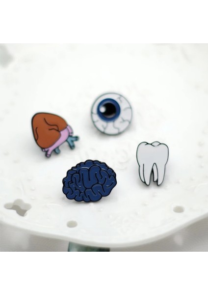 Altın Rengi Organ Beyin Göz Diş Mini Stetoskop Broş Emaye Pin Doktor Hemşire Diş Hekimi Ceketler Yaka Yaka Pin Rozeti Tıbbi Takı (Yurt Dışından) modelleri