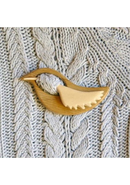 Baykuş Broş Pin Ahşap Hayvan Desen Diy Zanaat Rozeti Karikatür Pin Komik Sevimli Şal Pin Eşarp Toka Toka Pimleri Takı Hediye (Yurt Dışından)