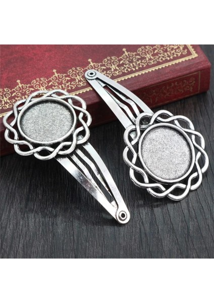 J5-21 14 16MM 18MM 20MM Yuvarlak Oval 18X25MM Antik Gümüş Kaplama Bronz Bakır Malzeme Firkete Saç Klipleri Taban Ayarı Cabochon Cameo (Yurt Dışından) indirimleri