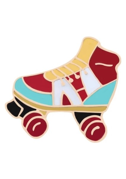 Stil 6 Moda Broş Paten Kaykay Sandalet Yüksek Topuklu Kadın Emaye Rozeti Pimleri Ayakkabı Metal Simge Gömlek Ceketler Sırt Çantaları Düğme Pin (Yurt Dışından)