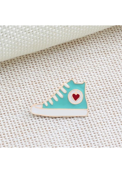 Stil 6 Moda Broş Paten Kaykay Sandalet Yüksek Topuklu Kadın Emaye Rozeti Pimleri Ayakkabı Metal Simge Gömlek Ceketler Sırt Çantaları Düğme Pin (Yurt Dışından)