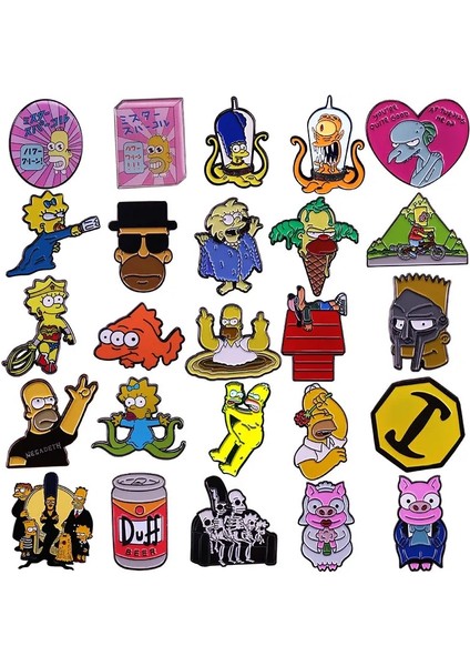 20 Komik Tv Anime Yaka Iğnesi Sırt Çantası Kot Emaye Broş Pin Kadın Moda Takı Hediyeler Karikatür Rozetleri (Yurt Dışından) fiyatları