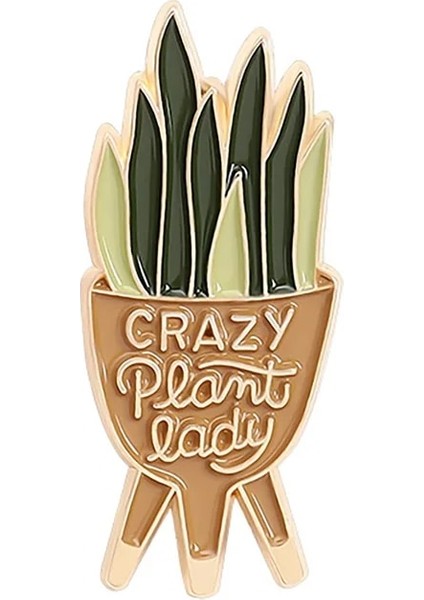 XZ3282 Aloe Vera Kaktüs Pimleri Bitki Broş Emaye Yaka Rozeti (Yurt Dışından)