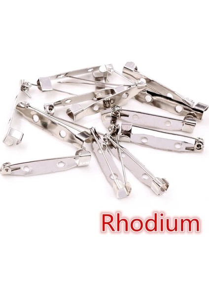 Rodyum 25MM 50 Adet 15 20 25 30 35MM 40MM 7 Renk Broş Klip Taban Pimleri Emniyet Pimleri Broş Ayarları Boş Taban Diy Takı Yapımı Malzemeleri (Yurt Dışından)