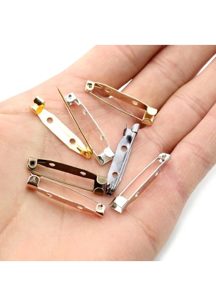 Rodyum 25MM 50 Adet 15 20 25 30 35MM 40MM 7 Renk Broş Klip Taban Pimleri Emniyet Pimleri Broş Ayarları Boş Taban Diy Takı Yapımı Malzemeleri (Yurt Dışından)