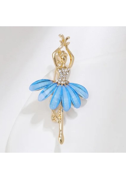 N Renk Zarif Bale Dansçısı Broş Lüks Zirkon Kelebek Peri Broş Pin Melek Kanatları ile Düğün Parti Takı Kızlar Için Hediye (Yurt Dışından)