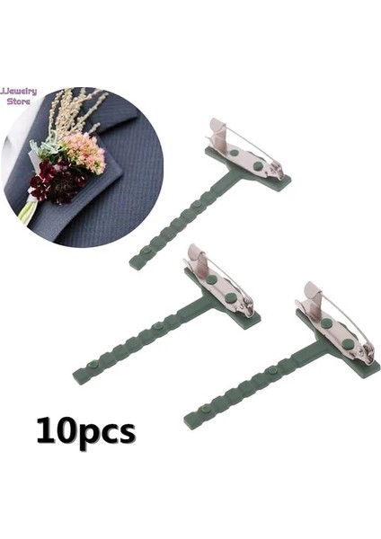 10 Adet 10/20 Adet Sahte Çiçek Broş Pins Plastik Metal Broşlar Unisex Gömlek Yaka Pimleri Kadın Erkek Broş Düğün Parti Dekor Aracı (Yurt Dışından)