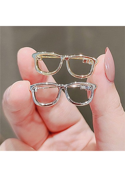 03 Sevimli Gözlük Broş Kore Moda Erkek Takım Elbise Gömlek Yaka Pimleri Kadın Kazak Korsaj Rozeti Lüks Takı Aksesuarları (Yurt Dışından) fiyatları