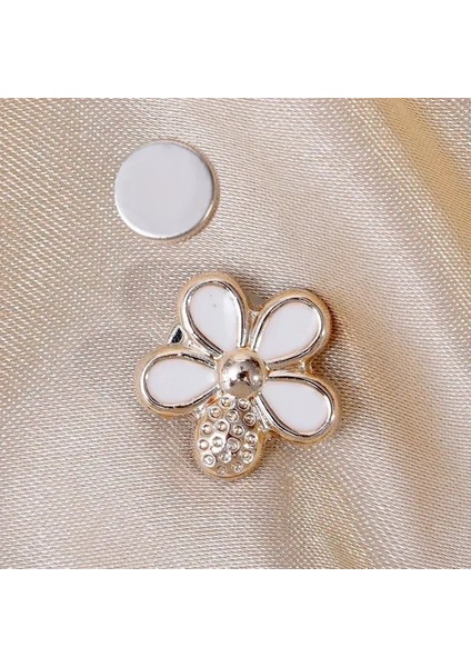 1 Takım Beyaz 1 Moda Kadın Broş Setleri Manyetik Anti-Işık Toka Yaka Dekorasyon Giyim Klip Elbise Aksesuarları Ayarı Broş Pins (Yurt Dışından)