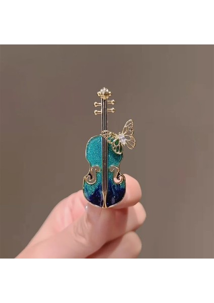 AL18795-ALTIN Moda Zirkon Böcek Kelebek Keman Metal Broş Kadınlar Için Yüksek Kaliteli Pin Kızlar Akşam Yemeği Parti Giyim Aksesuarları Hediye (Yurt Dışından)