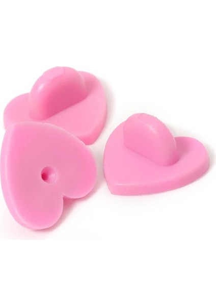 Pembe 50 Adet Kauçuk Broş Toka Yıldız Broş Pin Arkaları Kelebek Debriyaj Sıkmak Rozeti Geri Tıpalar Diy Broş Takı Aksesuarları (Yurt Dışından)