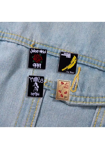 Stil 6 Yeni Rock Grubu Emaye Pimleri Müzik Şarkı Rozetleri Fan Koleksiyonu Madalya Denim Ceketler Sırt Çantası Pimleri Moda Broş Aksesuarları (Yurt Dışından) modelleri