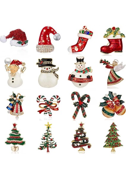 Stil 6 Yeni Yıl Noel Broş Kadınlar Için Moda Kardan Adam Noel Baba Ağacı Geyik Çan Şapka Taklidi Emaye Sevimli Takı Çocuklar Hediyeler (Yurt Dışından) fiyatları