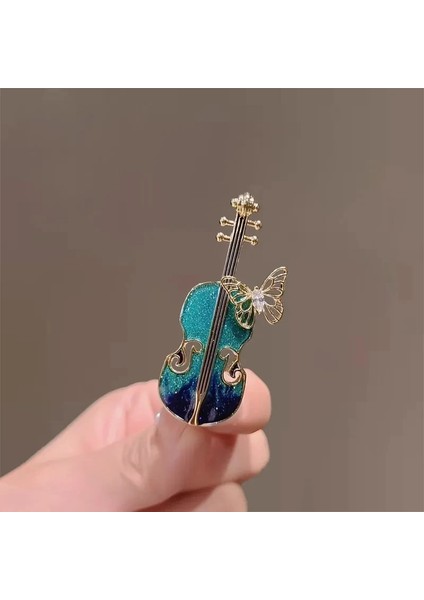 AL18795-ALTIN Moda Zirkon Böcek Kelebek Keman Metal Broş Kadınlar Için Yüksek Kaliteli Pin Kızlar Akşam Yemeği Parti Giyim Aksesuarları Hediye (Yurt Dışından)
