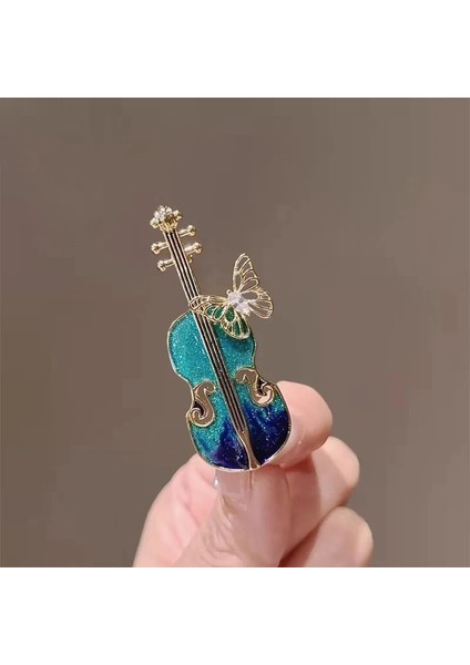 AL18795-ALTIN Moda Zirkon Böcek Kelebek Keman Metal Broş Kadınlar Için Yüksek Kaliteli Pin Kızlar Akşam Yemeği Parti Giyim Aksesuarları Hediye (Yurt Dışından)