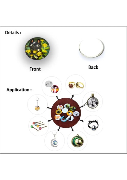 F 12MM 8MM10MM12MM14MM16MM18MM20MM Yuvarlak Ejderha Kedi Gözü Cabochon Yapmak Bilezik Kolye Kadınlar Için Küpe Pimleri Broş Zanaat Kaynağı (Yurt Dışından) fiyatları