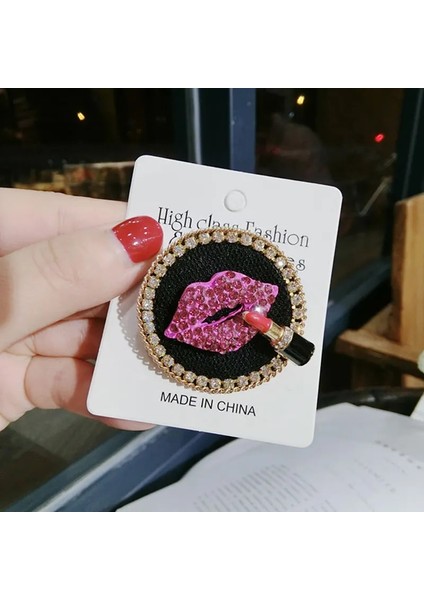 B15 Retro Vintage Küçük Koku Taç 5 Kelime Rozeti Püskül Broş Su Kürk Kumaş Ceket Pin Kadın Broş (Yurt Dışından)