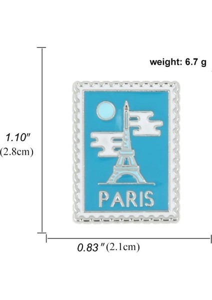 MP884-1 Fransa Ulusal Bayrağı Emaye Pimleri gr Paris Eyfel Kulesi La Tour Eyfel Hatıra Rozeti Broş Çanta Elbise Yaka Pin (Yurt Dışından)