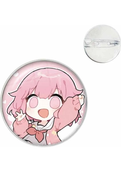 25 Proje Sekai Anime Yoisaki Kanade 25 Nightcord Pin Komik Cam Kubbe Broş Gömlek Yaka Çanta Sevimli Rozeti Karikatür Pimleri (Yurt Dışından)