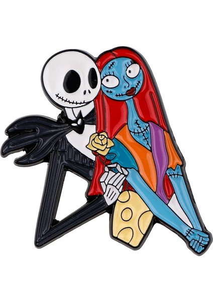 Stil 4 YQ1281 Noel Öncesi Kabus Pin Noel Baba Broş Karikatür Hayalet Rozeti Çanta Kot Eşarp Yaka Pin Takı En Iyi Hediye (Yurt Dışından) indirimleri