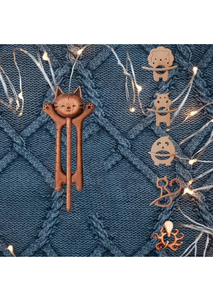Kelebek Broş Pin Ahşap Hayvan Desenli Diy Zanaat Rozeti Karikatür Pin Komik Sevimli Şal Pin Eşarp Toka Toka Pimleri Takı Hediye 2024 (Yurt Dışından)