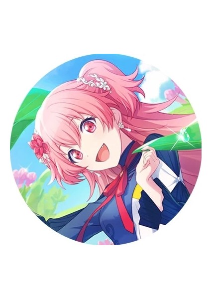 22 50MM Project Sekai Anime Momoi Airi Daha Fazla Daha Fazla ATLA!50MM Metal Rozet Broş Pimleri (Yurt Dışından)