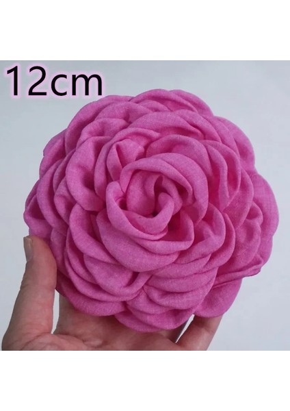 Açık Pembe 9-12 cm Moda Kumaş Broş Yanmış Yaprakları Çiçek Broş Pins Kadın Parti Giyim Aksesuarları Rozetleri Hediyeler 9/12 cm (Yurt Dışından) modelleri
