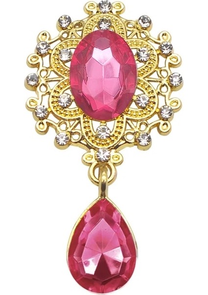 17. Macenta Diy Gümüş Aksesuarları 5 Adet/grup 25*45MM Moda Taklidi Alaşım Broş Giyim Dekorasyon Zanaat Malzemeleri (Yurt Dışından)