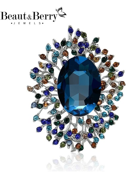 PINK1364-PK Beaut&berry Popüler Rhinestone Çiçek Broş 6 Renk Kadın Elbise Parti Ofis Rahat Pimleri Aksesuarları Hediyeler (Yurt Dışından) fiyatları