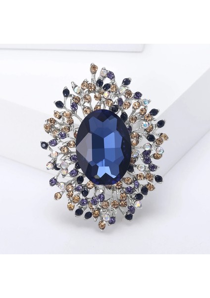 PINK1364-PK Beaut&berry Popüler Rhinestone Çiçek Broş 6 Renk Kadın Elbise Parti Ofis Rahat Pimleri Aksesuarları Hediyeler (Yurt Dışından) indirimleri