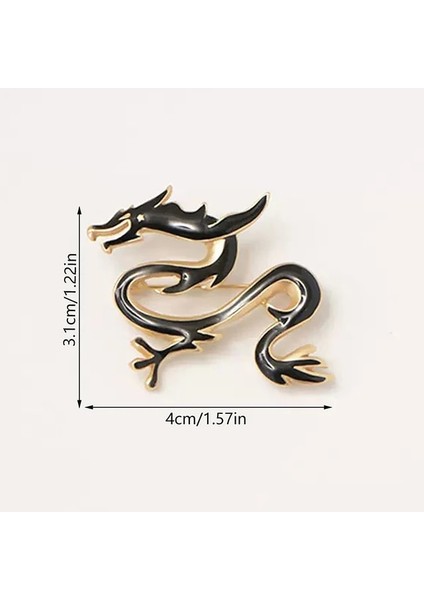Pic Olarak 1 Adet Moda Emaye Ejderha Broş Pin Kadınlar Için Unisex 4 Renkli Gurur Ejderha Parti Rahat Broş Pin Hediyeler (Yurt Dışından)