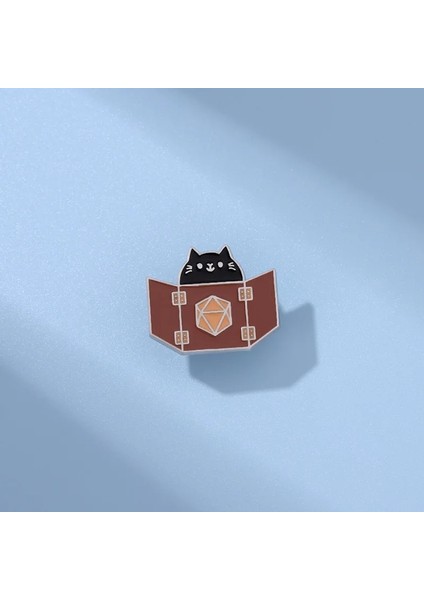 CZ0411 20 Yüz Zar Oyunu Emaye Pimleri Karikatür Siyah Kedi Köpekbalığı Kılıç Hançer Broş Hayvan Rozetleri Trendy Yaka Takı Arkadaşlar Için Hediye (Yurt Dışından)