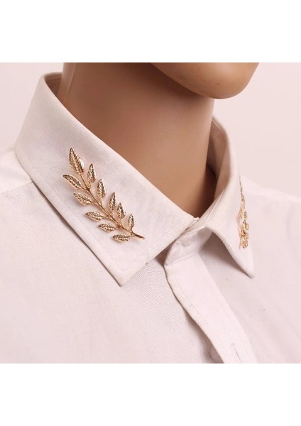 Altın Maske Broş 1 Çift Moda Ağacı Yaprak Broşlar Iğneler Kadın Erkek Narin Vintage Elk Kanatları Jean Gömlek Takım Elbise Pin Retro Hayvan Çiçek Broş (Yurt Dışından) modelleri