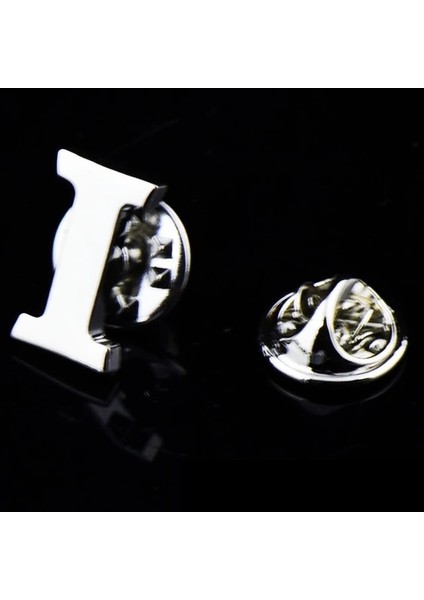 I Ilk A'dan Z'ye 26 Harfler Pin Gümüş Renk Moda Ingilizce Sembol Tasarım Erkek Takım Elbise Yaka Yaka Broş Pin Parti Takı (Yurt Dışından)
