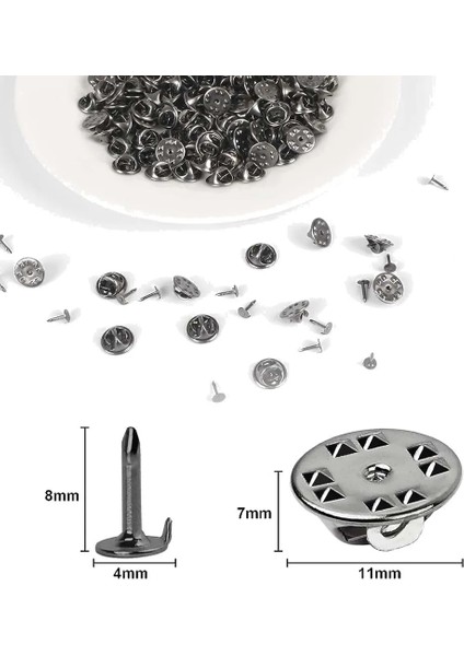 Antik Bronz Set 200 Adet 1 Paket Altın Rodyum Bakır Tırnak Kravat Tack Pimi Debriyaj Kelebek Toka Broş Tabanı Kadınlar Için Diy Takı Dekorasyon Yapma Malzemeleri (Yurt Dışından) modelleri