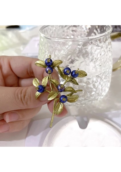 16 Vintage Emaye Yeşil Bitki Inciler Pin Ağacı Lotus Yaprağı Yabanmersini Kiraz Çiçek Bambu Broş Kadınlar Takı Hediye Için (Yurt Dışından) indirimleri