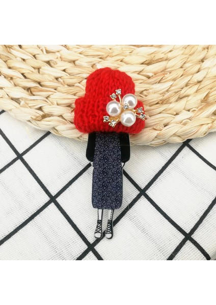 Stil 7 Kız Sevimli Güzel Broş Kadın Yün Şapka Kristal Karikatür Rozetleri Broş Pins Moda Harajuku Pimleri Simgeler Hediyeler Drop-Shipping (Yurt Dışından) indirimleri