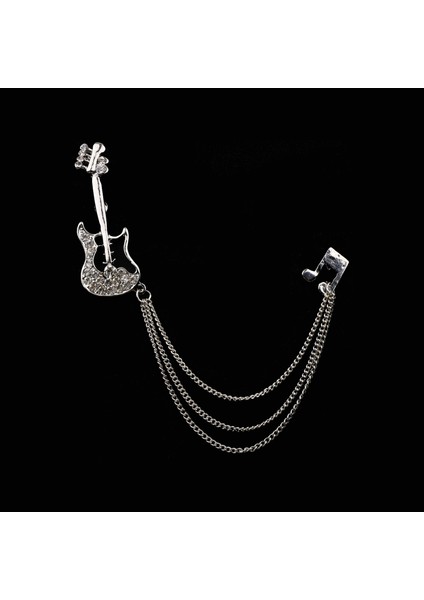 Stil 10 Moda Beyefendi Püskül Zincir Broş Gitar Nota Yıldız Yaprak Retro Yaka Pin Erkekler Için Düğün Takım Elbise Gömlek Colla Aksesuarları (Yurt Dışından)