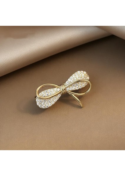 XZ0039-4 1 Parça Yeni Yay Broş Kadınlar Için Toka Dekoratif Broş Pin Elbise Aksesuarları Charm Lüks Kristal Broş Takı Hediyeler (Yurt Dışından) fiyatları