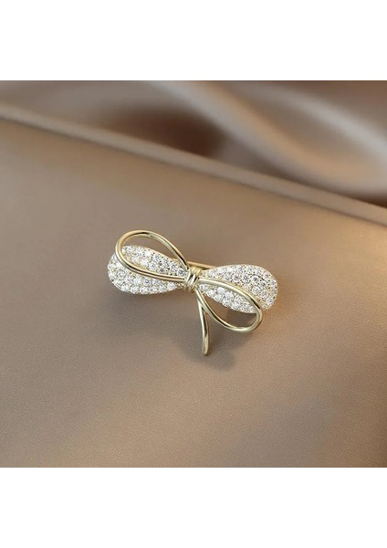 XZ0039-4 1 Parça Yeni Yay Broş Kadınlar Için Toka Dekoratif Broş Pin Elbise Aksesuarları Charm Lüks Kristal Broş Takı Hediyeler (Yurt Dışından) fırsatları