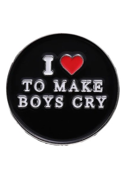 Stil 1 Beni Seviyorum Emaye Iğneler Özel Broşlar Seviyorum Emo Boys Gelecek Milf Yaka Rozetleri Siyah Kalp Punk Takı Takı Arkadaşlara Hediye (Yurt Dışından)