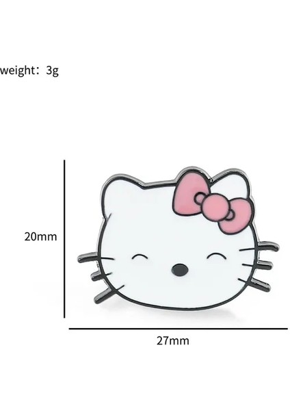 Gösterildiği Gibi Sanrio Karikatür Broş Anime Aksiyon Figürleri Hello Kitty Kuromi Melodi Büyük Kafa Broş Emaye Takı Pimleri Çocuk Doğum Günü Hediyeleri (Yurt Dışından)