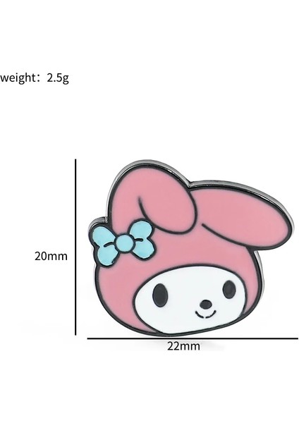 Gösterildiği Gibi Sanrio Karikatür Broş Anime Aksiyon Figürleri Hello Kitty Kuromi Melodi Büyük Kafa Broş Emaye Takı Pimleri Çocuk Doğum Günü Hediyeleri (Yurt Dışından)