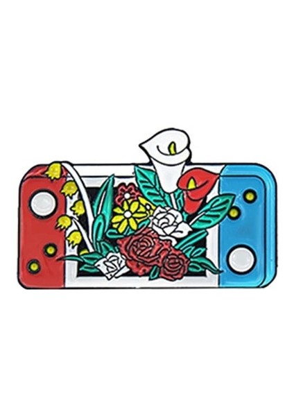 WY1654 Klasik Retro Pet Gacha Makinesi Metal Emaye Broş Taşınabilir Sanal Oyun Konsolu Rozeti Pin Eğlenceli Moda Giyim Takı Hediye (Yurt Dışından)