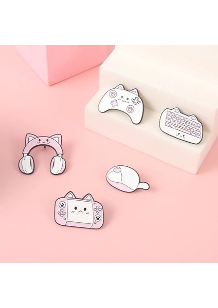 WY1654 Klasik Retro Pet Gacha Makinesi Metal Emaye Broş Taşınabilir Sanal Oyun Konsolu Rozeti Pin Eğlenceli Moda Giyim Takı Hediye (Yurt Dışından) indirimleri