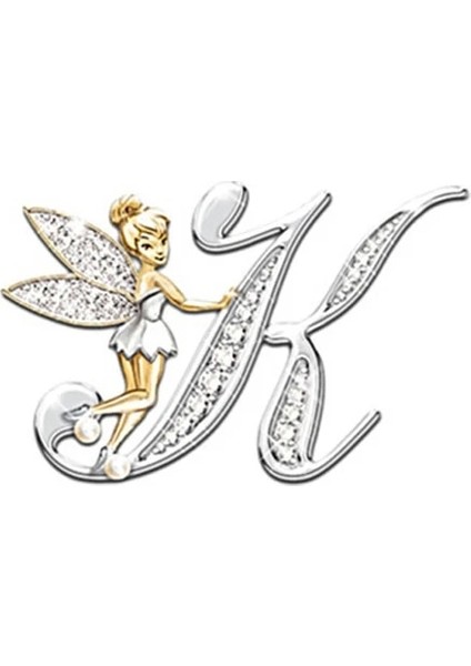 11 1 Adet Alfabe A-Z Broş Rhinestone Ingilizce Mektup Metal Pimler Giyim Zarif Korsaj Dekorasyon Takı Aksesuarları Hediyeler (Yurt Dışından)