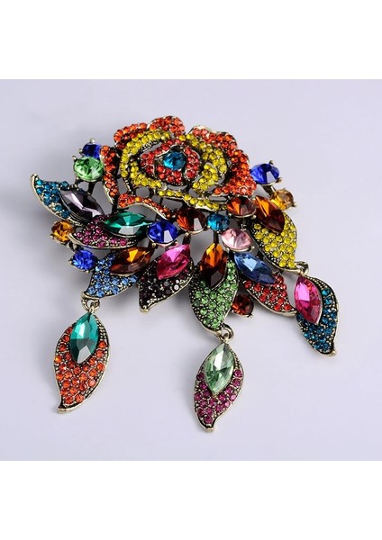 Stil 1 Skeds 2023 Yaratıcı Tam Taklidi Çiçek Büyük Lüks Kadınlar Için Broşlar Lady Moda Abartılı Ziyafet Elbise Toka Pimleri (Yurt Dışından) modelleri