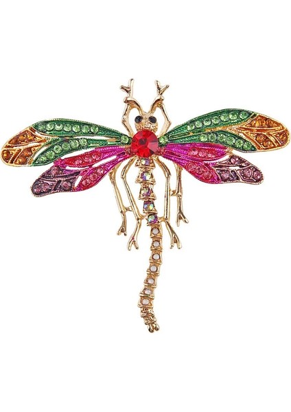 1 Adet Gösterildiği Gibi Böcek Broş Kadın Erkek Örümcek Broş Takı Kristal Emaye Broş Rhinestone Dragonfly Takı (Yurt Dışından) fırsatları