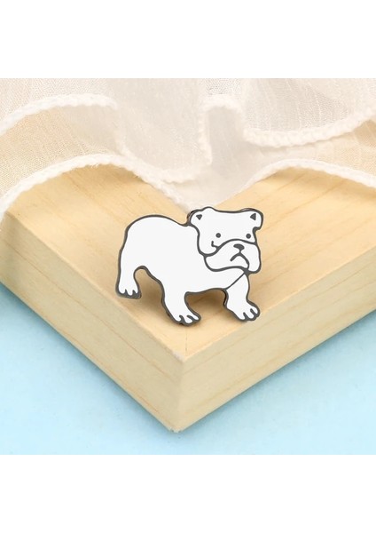 Bulldog Karikatür Komik Köpekler Emaye Broş Sevimli Hayvanlar Rozeti Çocuklar Sırt Çantası Simgesi Broş Pins Unisex Takı Aksesuarları Arkadaşlar Için Hediye (Yurt Dışından)